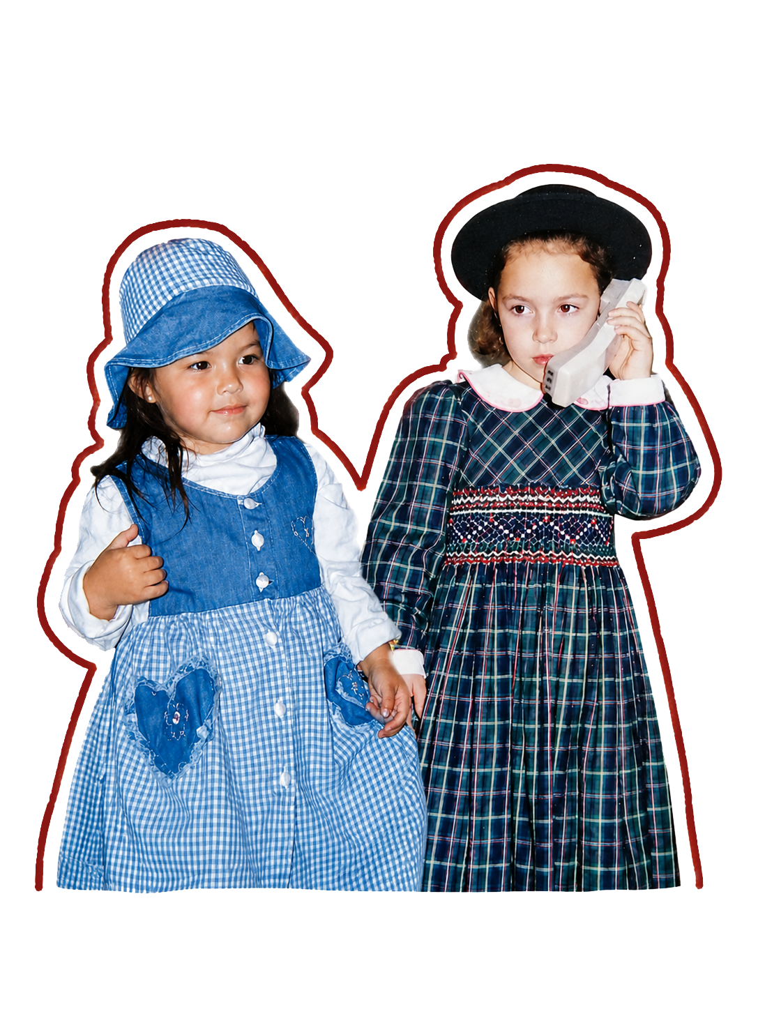 Macarena y Virginia de pequeñas