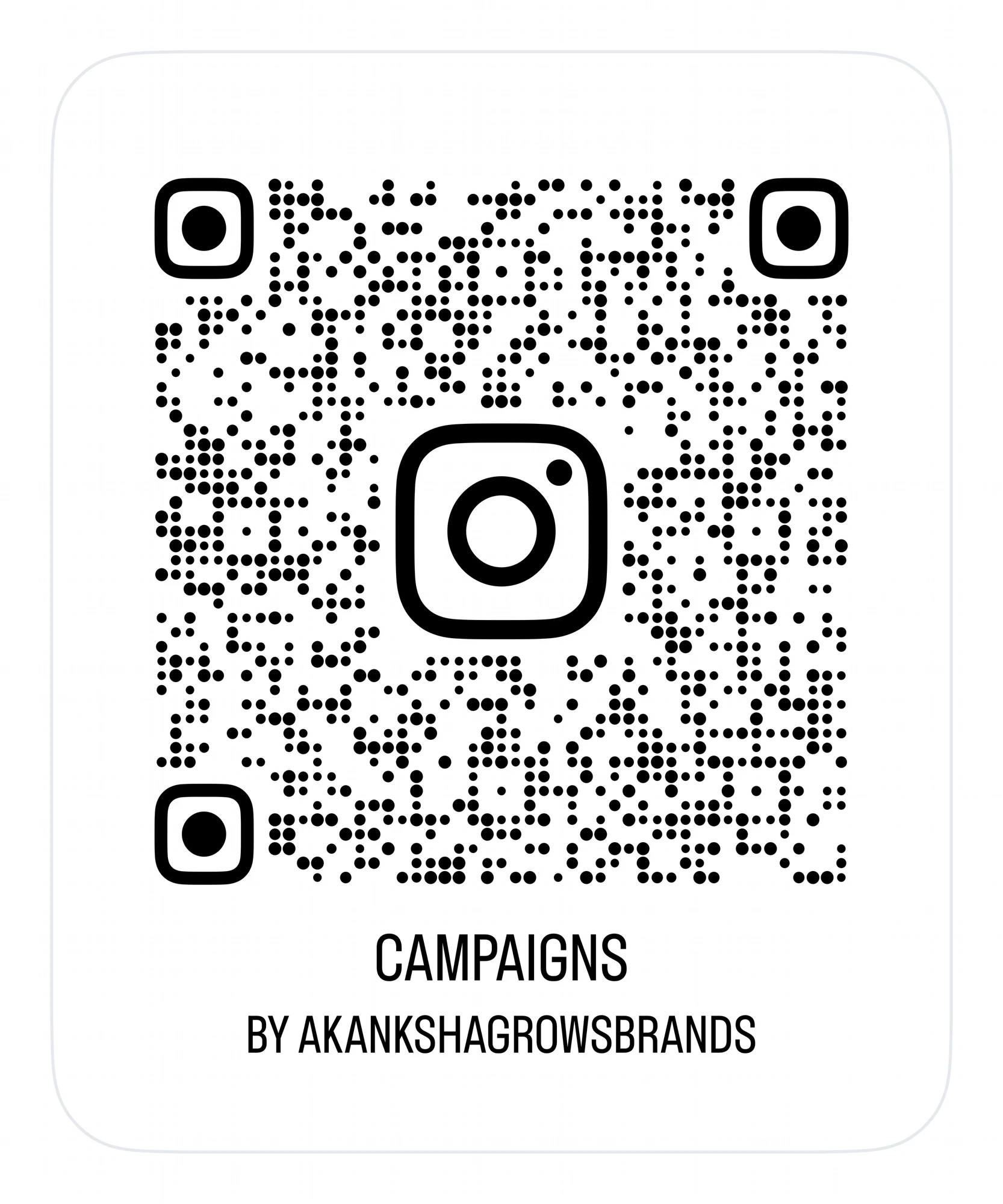 Scan QR code to read testimonials on Instagram