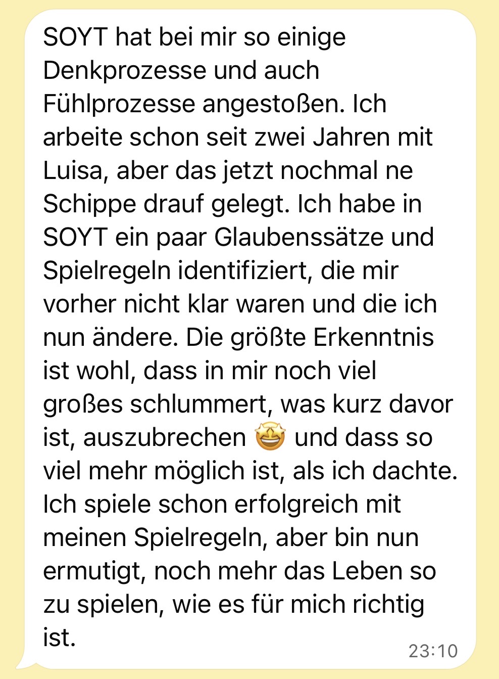 Screenshot aus der SOYT-Runde