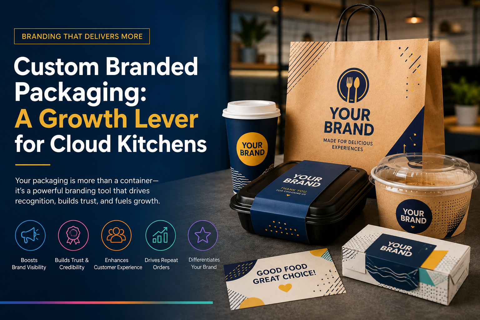 Custom Branded Packaging: A Growth Lever for Cloud Kitchens