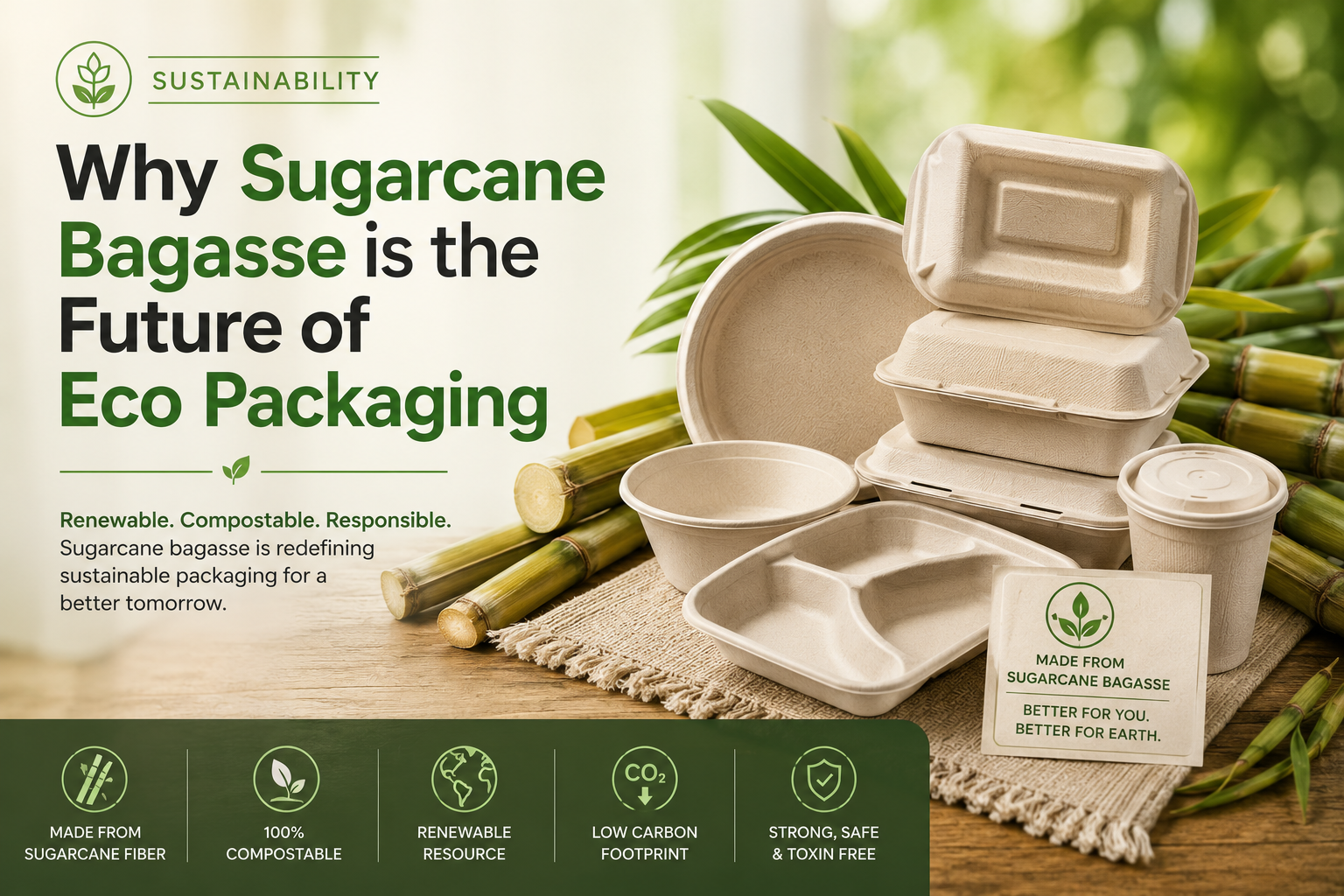 Why Sugarcane Bagasse is the Future of Eco Packaging