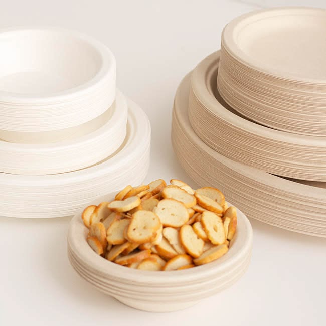 Sugarcane Plates and Bowls