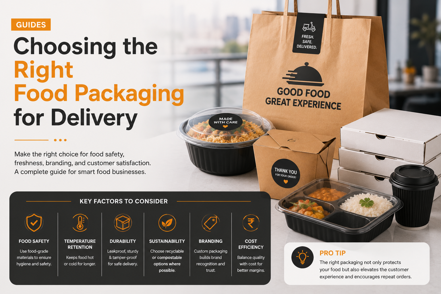Choosing the Right Food Packaging for Delivery