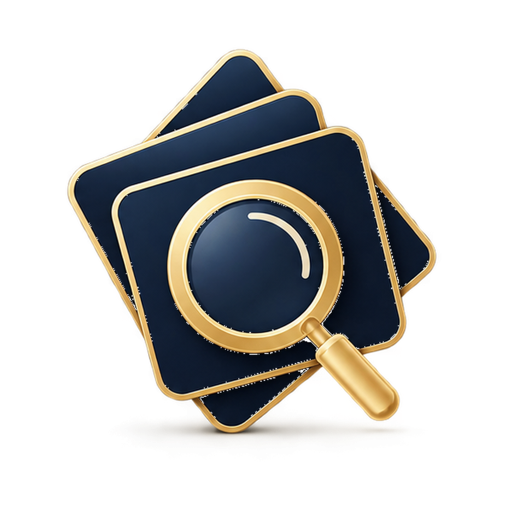 Perspective-Shifting icon — magnifying glass representing cultural insight and perspective-taking
