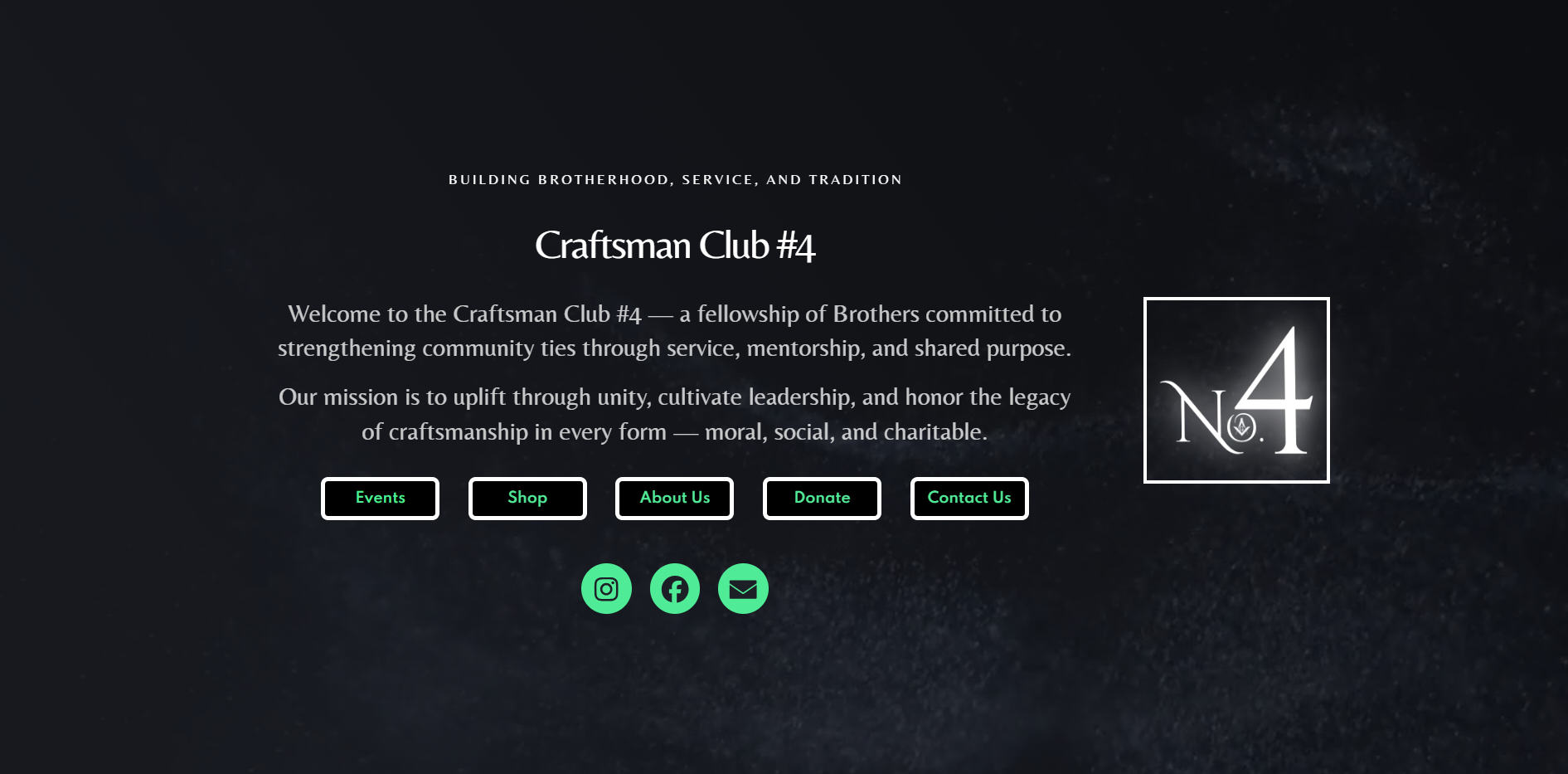 Craftsman Club №4 — Fraternity Website