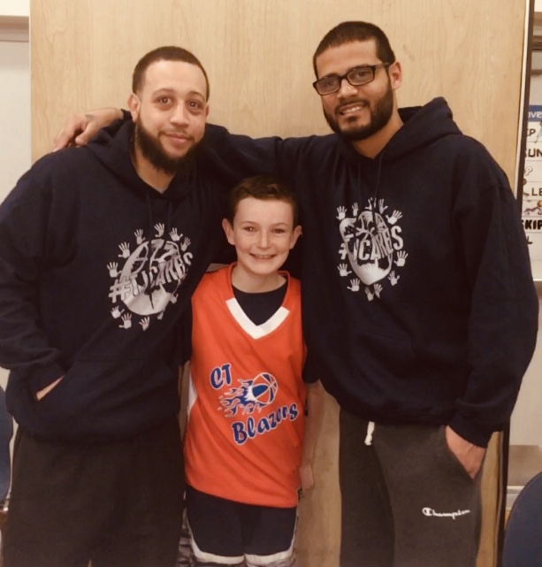 CT Blazers coaches with a young player
