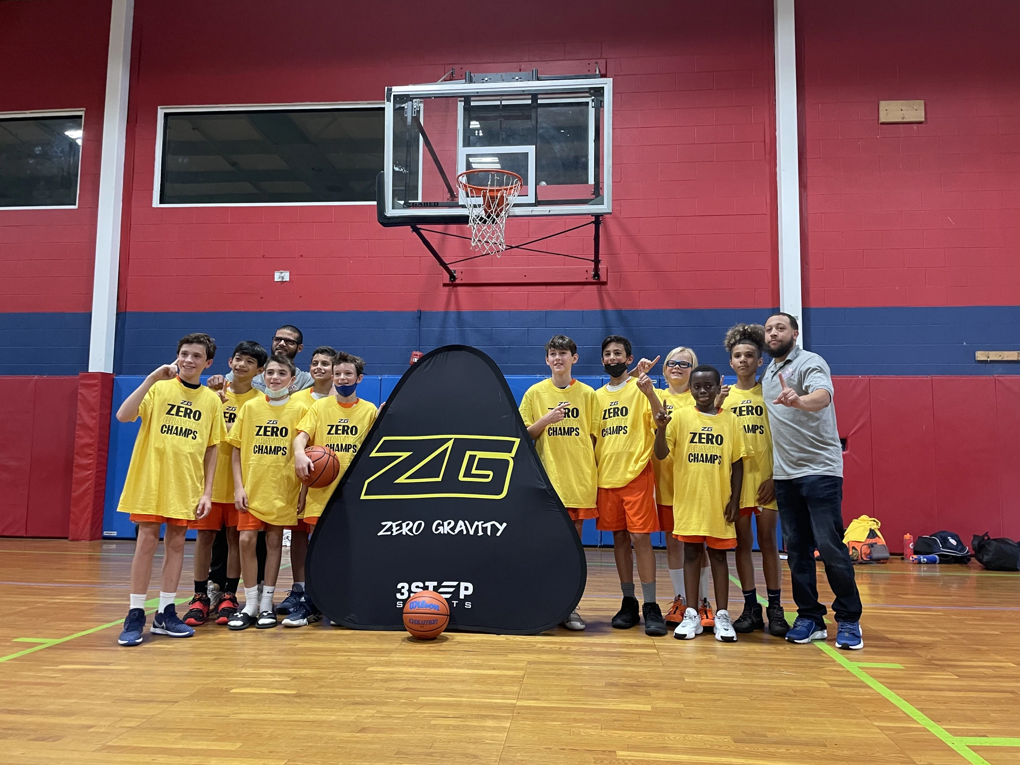 CT Blazers team celebrating as Zero Gravity Champs