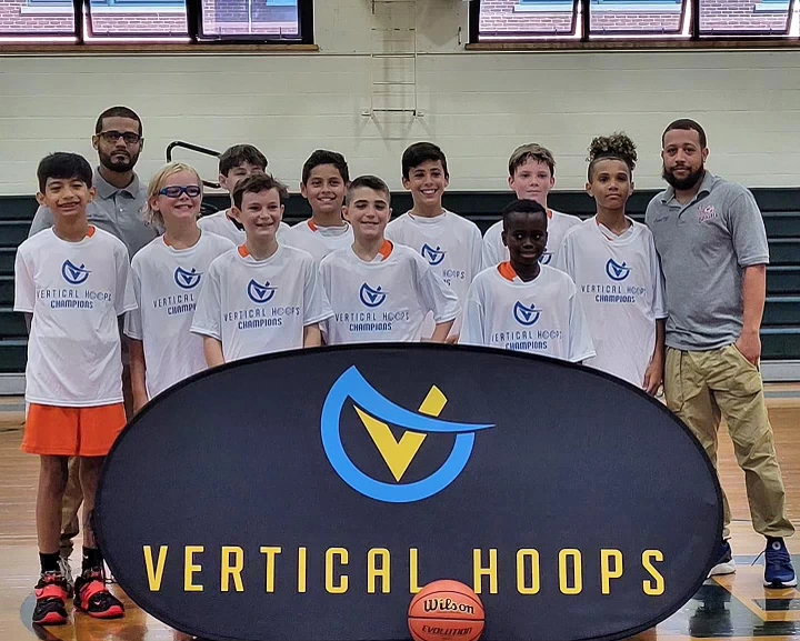 CT Blazers team photo with coaches at a tournament on Court #2