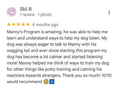 Diamond Dogs five-star customer review