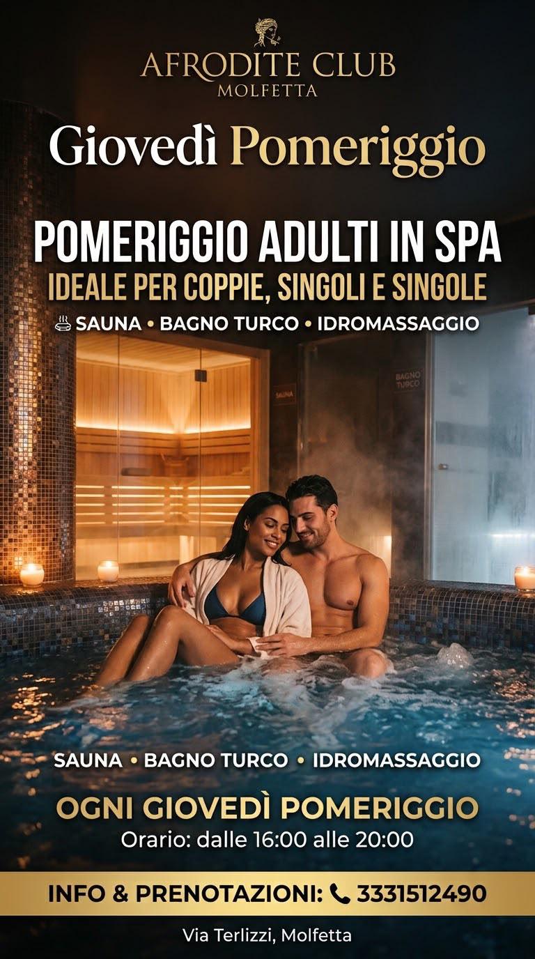 Giovedì Pomeriggio Adulti in Spa