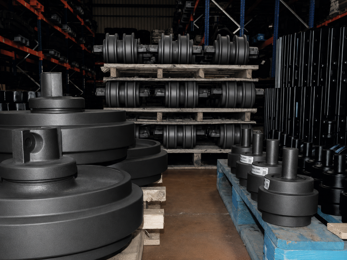 Idlers and rollers in stock