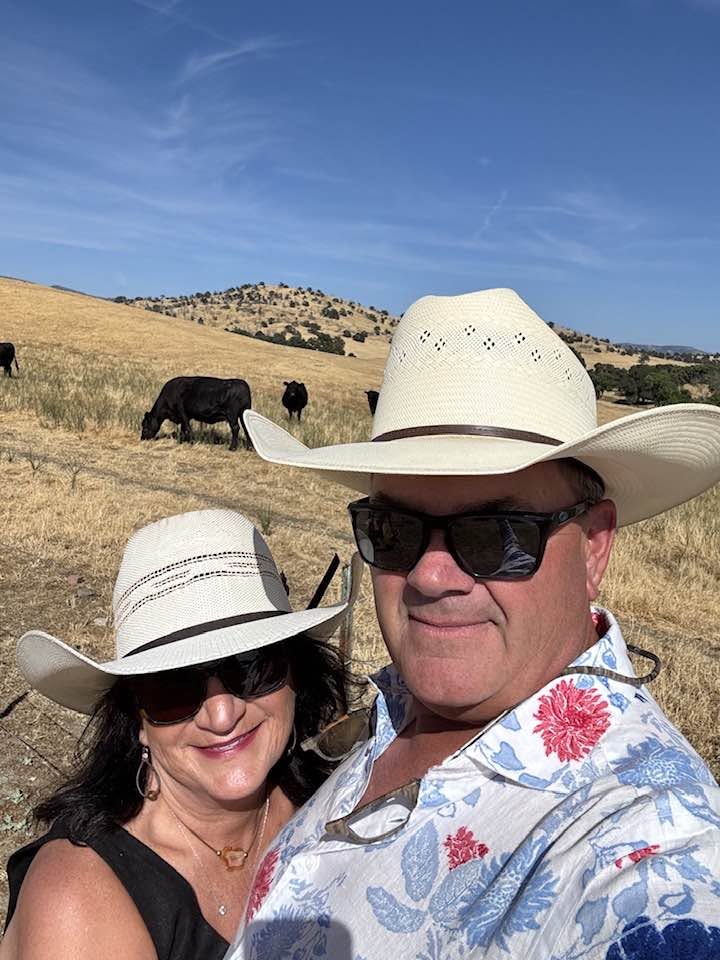 John and Jennifer Quinn on the ranch
