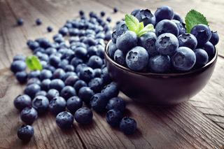 Fresh blueberries