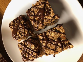 Wholegrain oat flapjacks