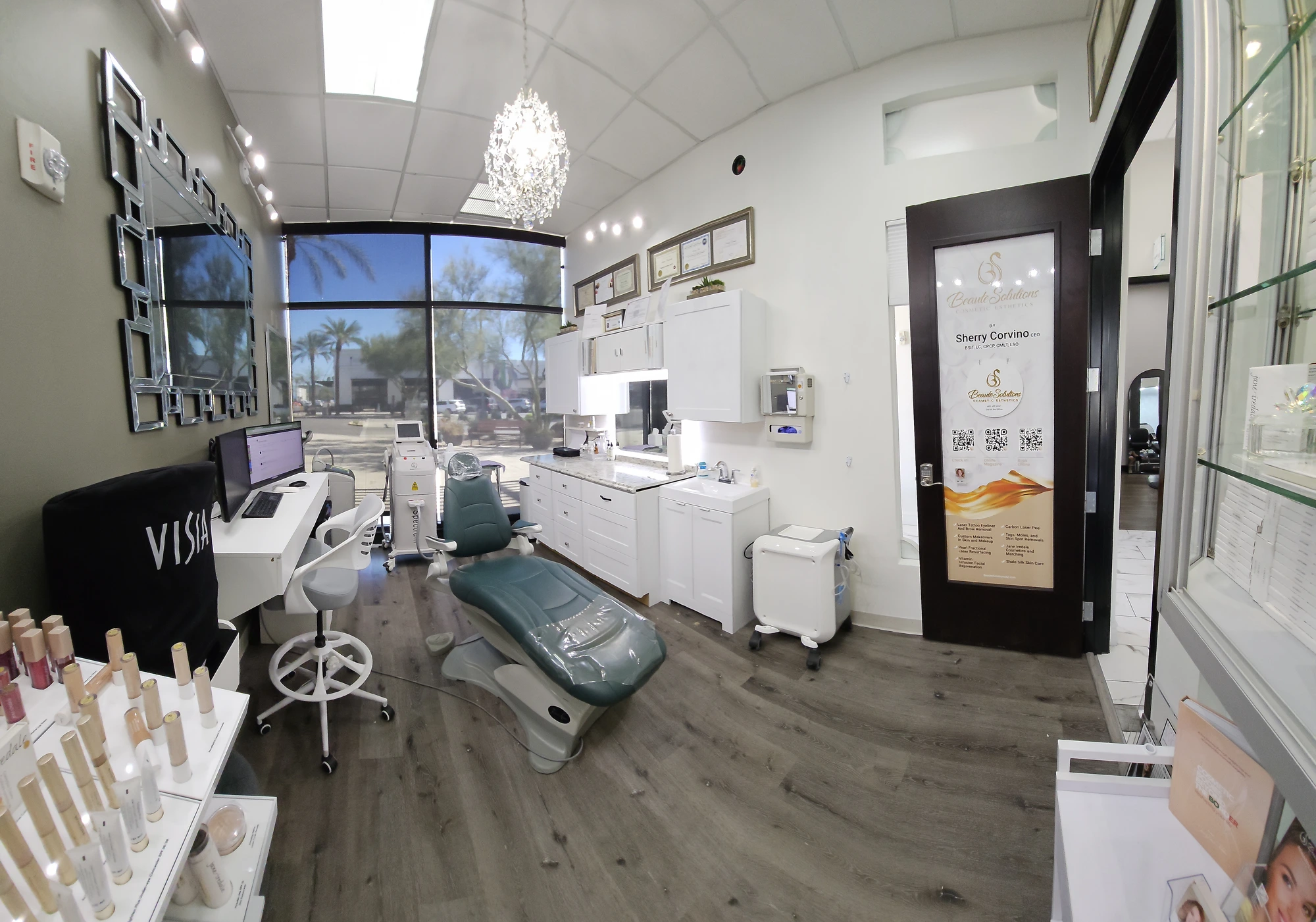 Inside the Beauté Solutions treatment room in Peoria, AZ