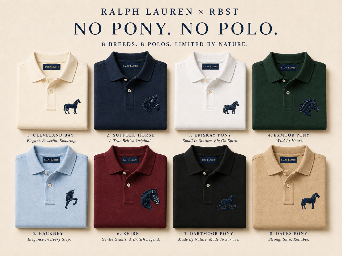 8 Breeds. 8 Polos. Limited By Nature. — 1