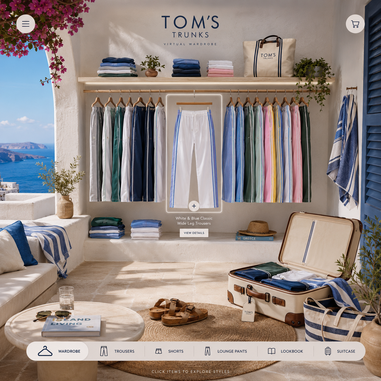 Inside the worlds — Greek Island wardrobe