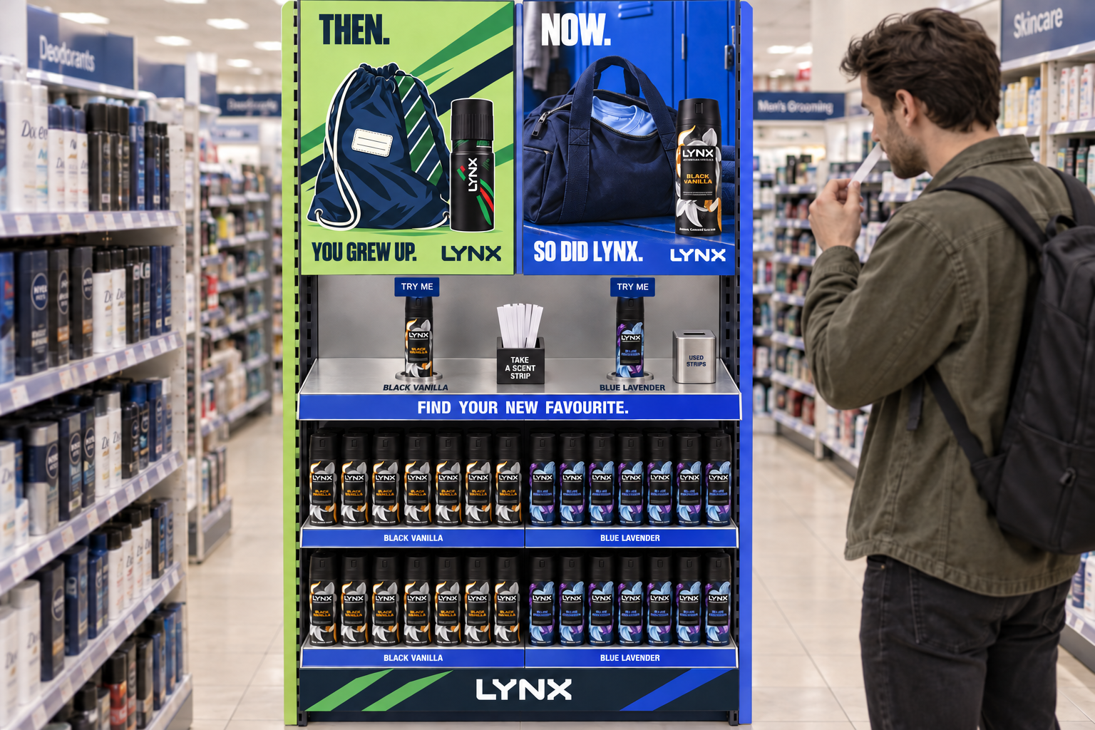 Split-shelf display — find your new favourite