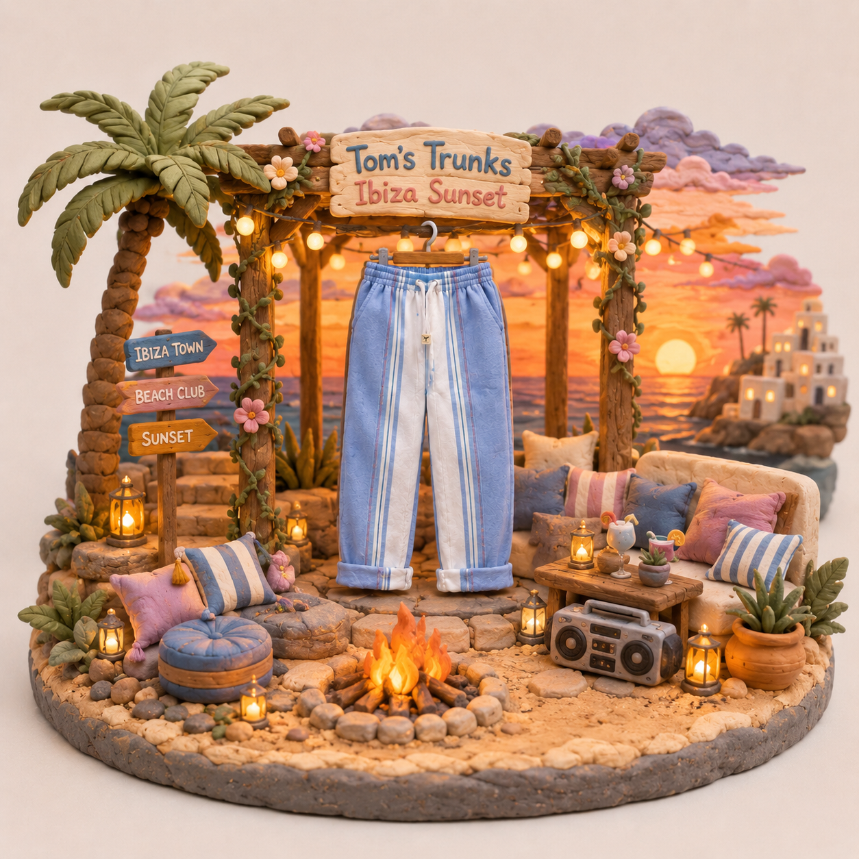 Clay model — Ibiza Sunset