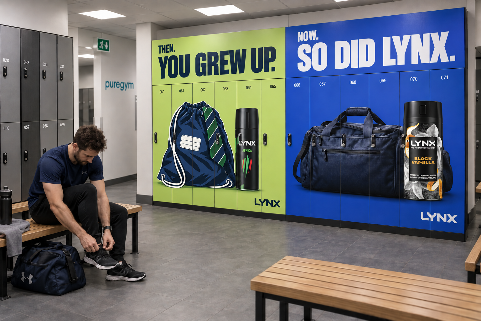 Locker wraps — PE bag then, weekender now