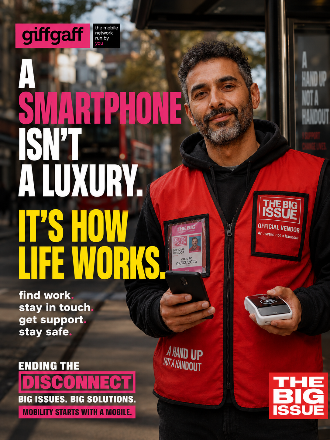 Find work. Stay in touch. Get support. Stay safe.