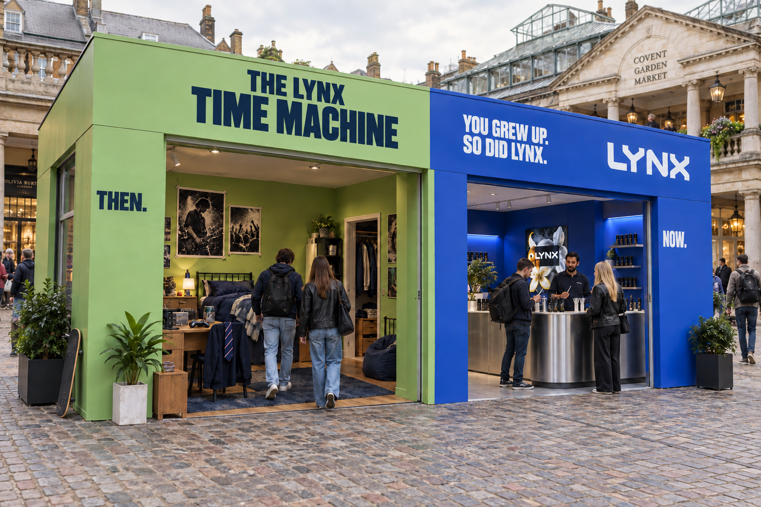 Covent Garden — the Then / Now build