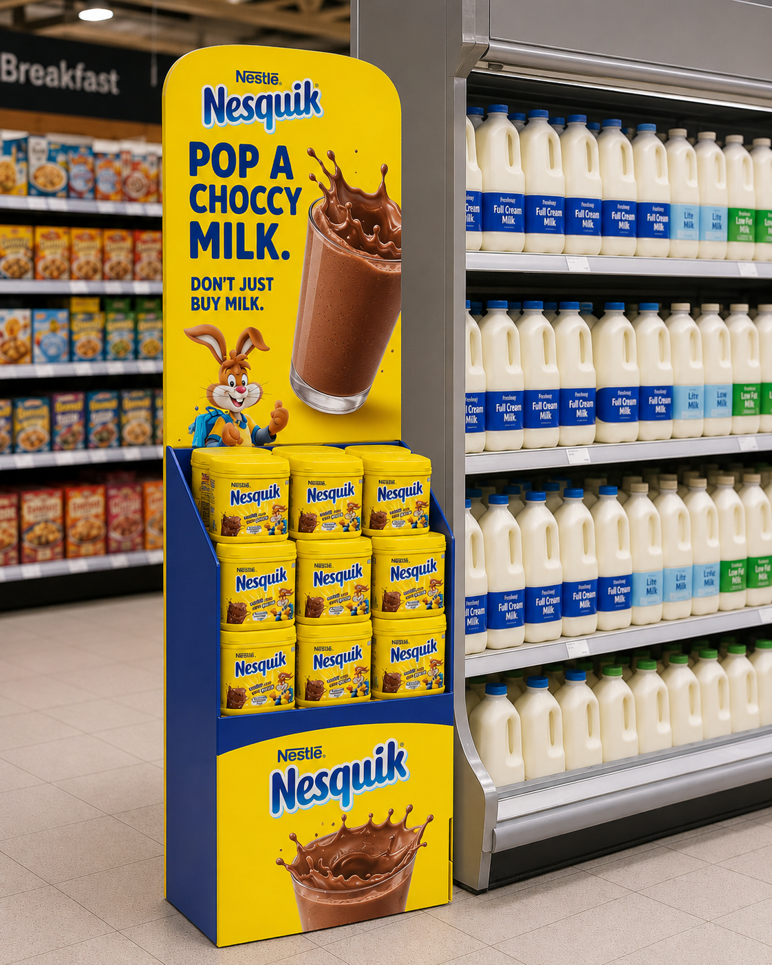Milk-Aisle Takeover — 2