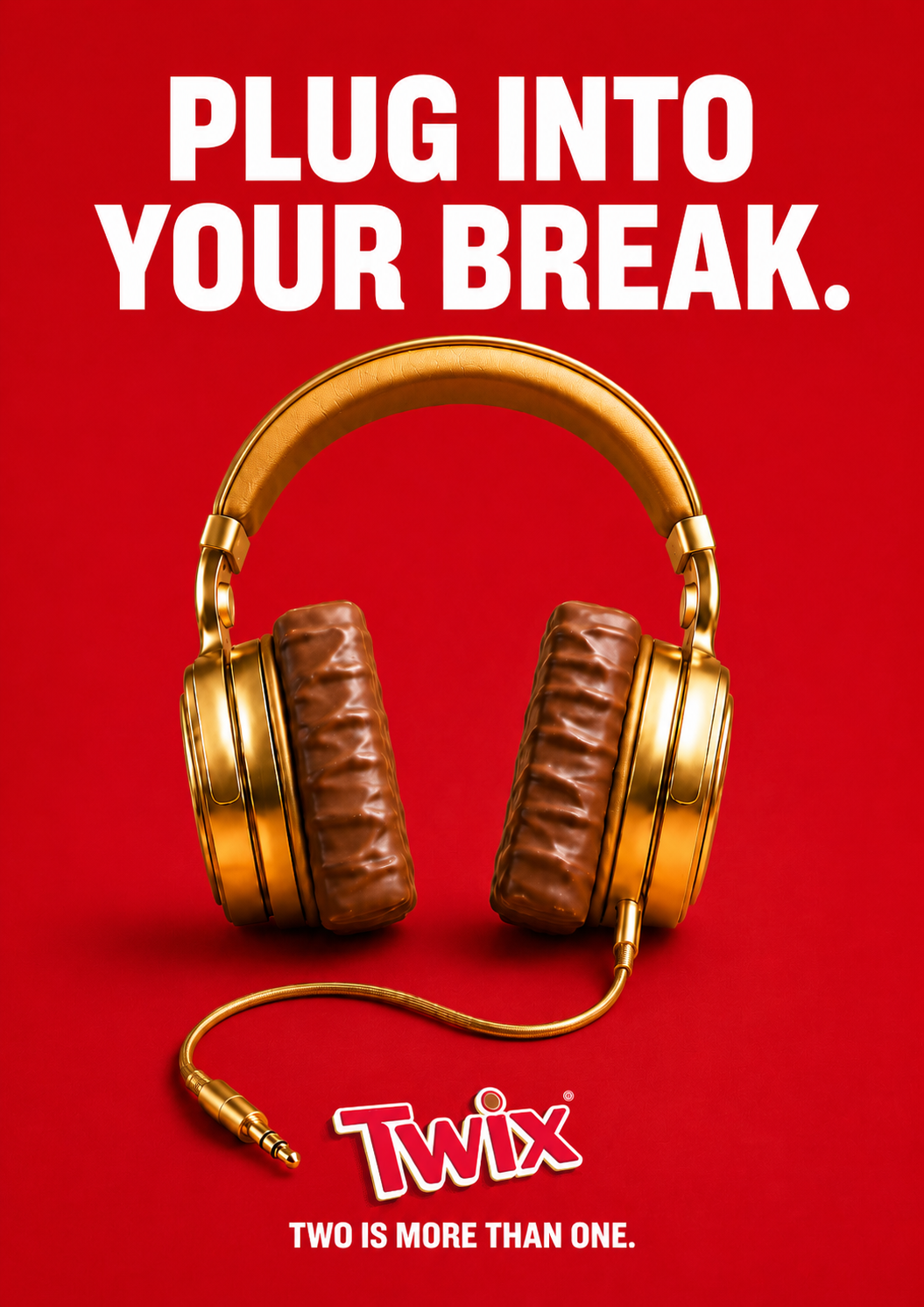 Plug into your break. — Twix red