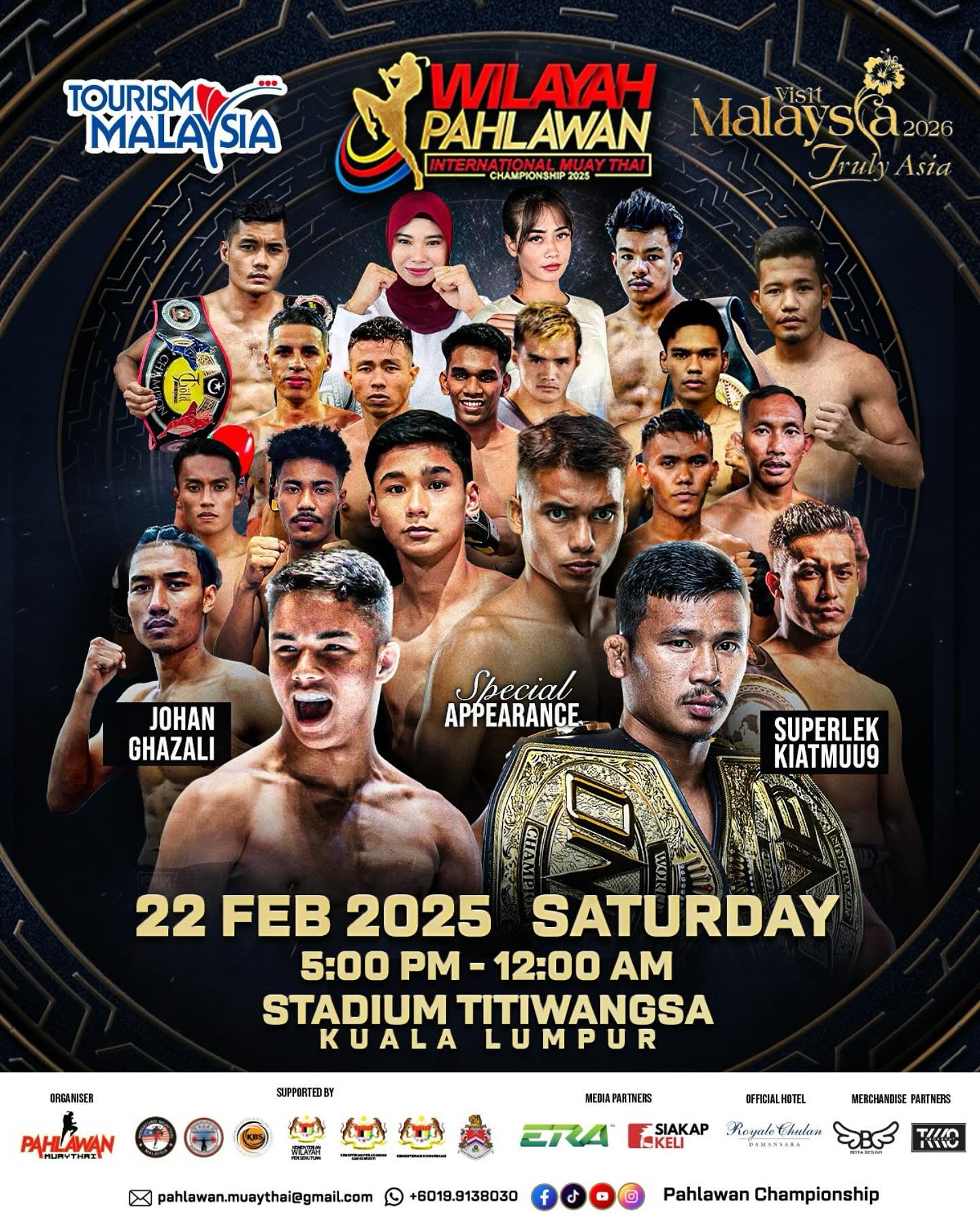 Wilayah Pahlawan Fight Card