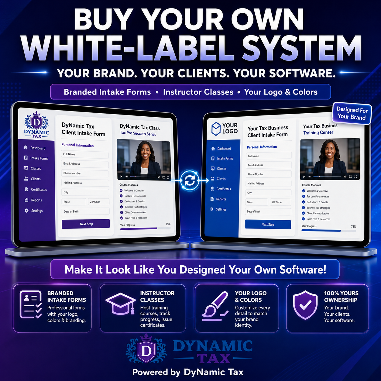 DyNamic Tax white-label system preview