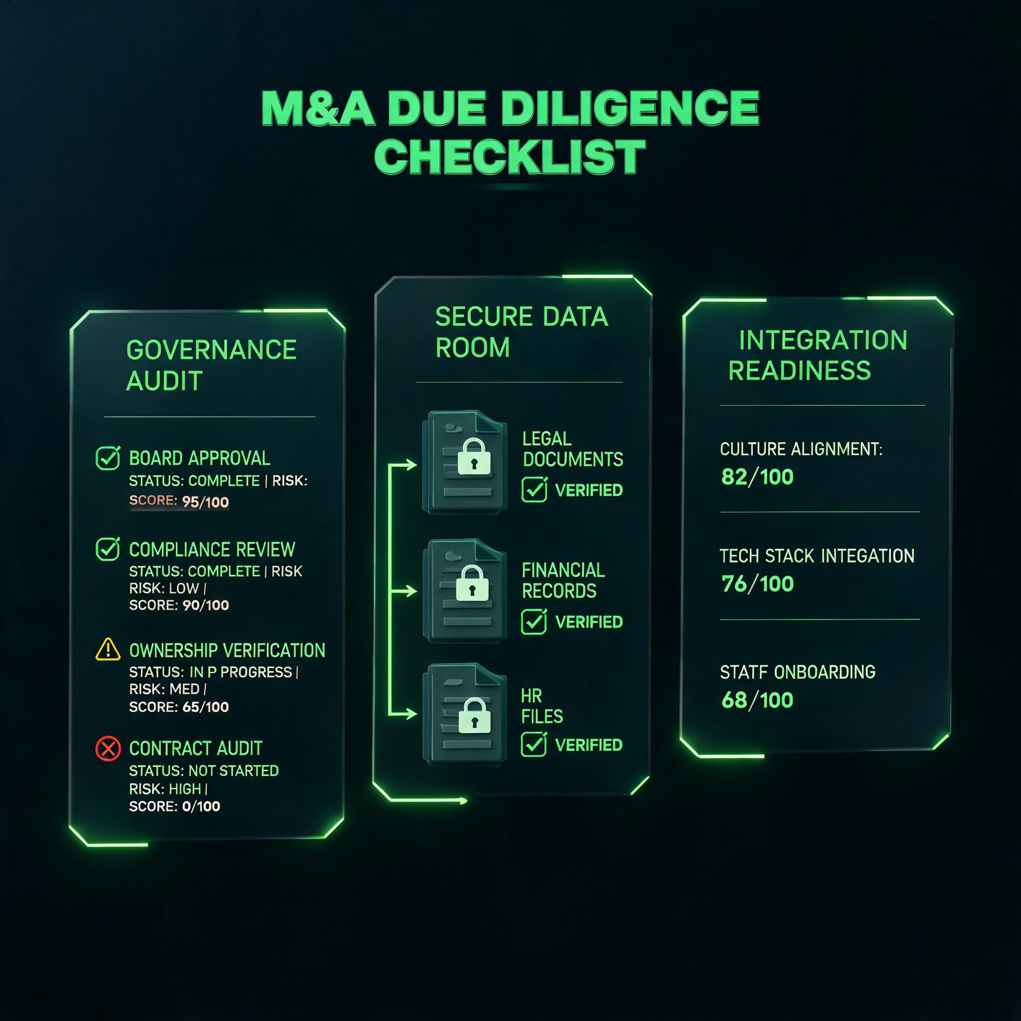 M&A Due Diligence to Integration Pipeline