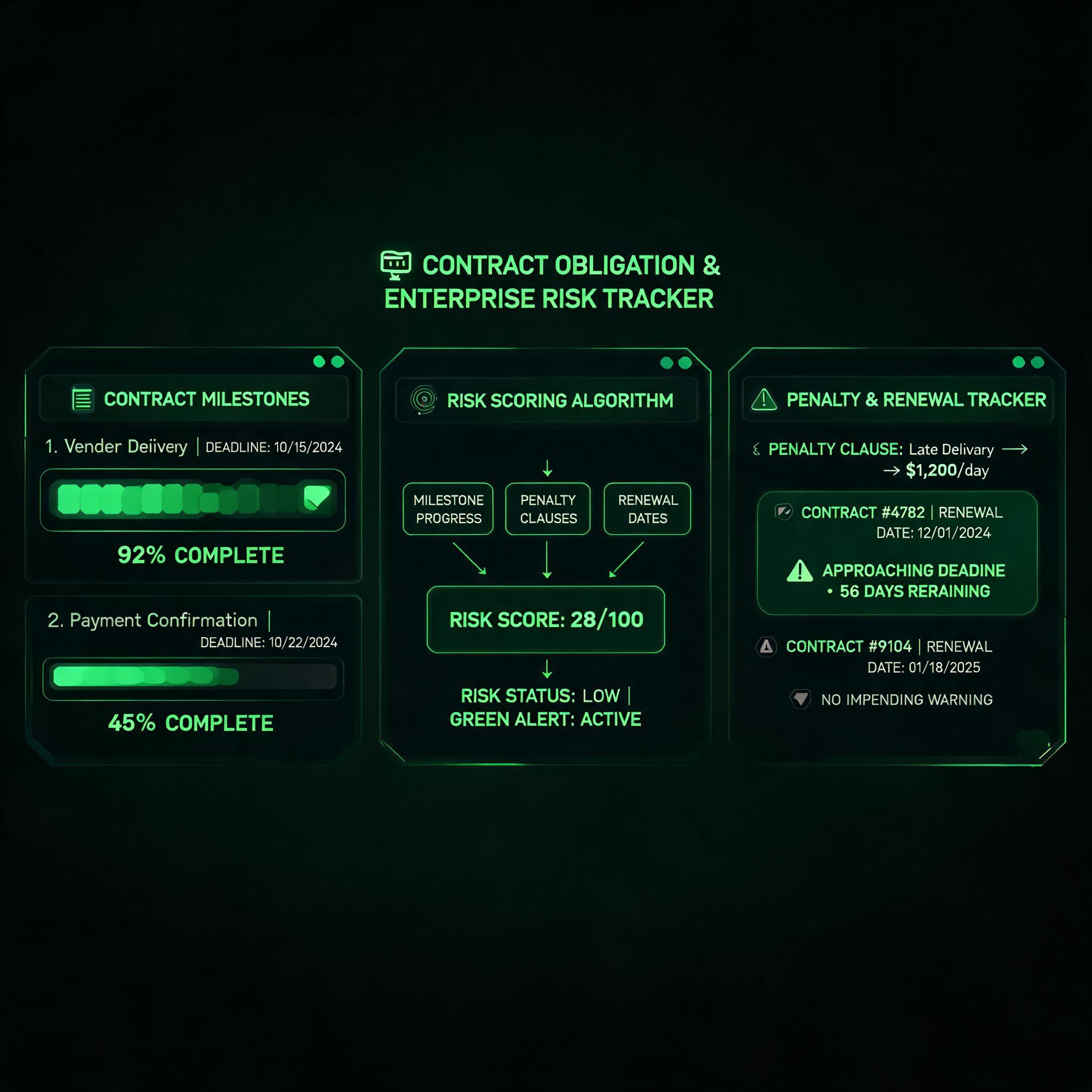 Contract Risk Data Flow Architecture