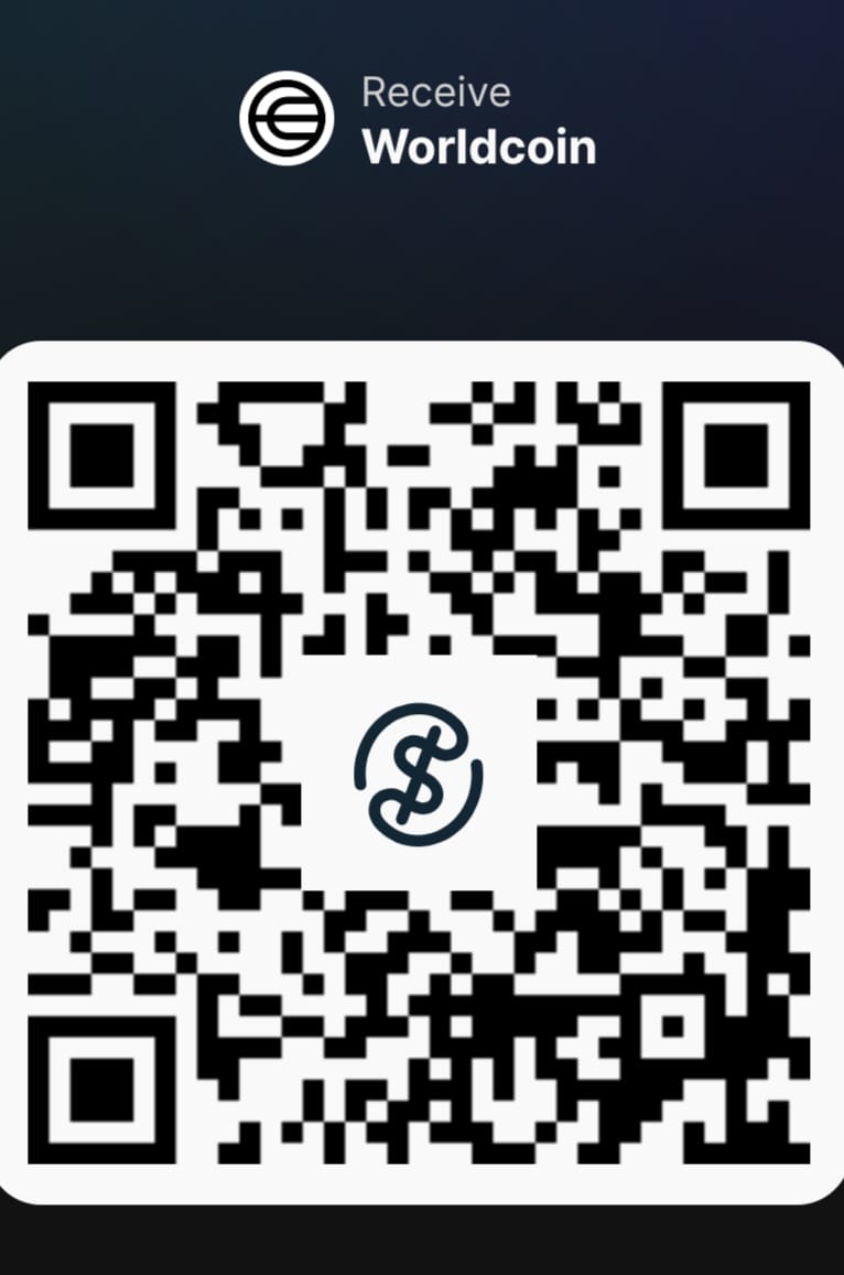 Worldcoin Wallet QR Code — scan to send WLD on Worldchain